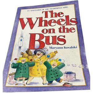 The wheels on the bus paperback book by Maryann Kovalski English 1987 READ